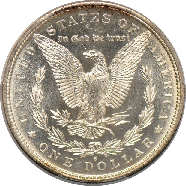 1882-S MS-65, and an 1887 MS-64DMPL, both PCGS