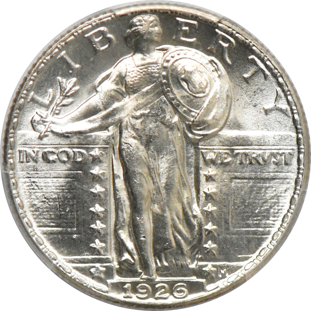1919 MS-65, and a 1926 MS-64FH, both PCGS