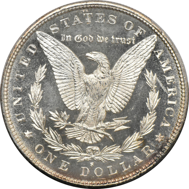 1880-S MS-66, and an 1880-S MS-66+, both PCGS