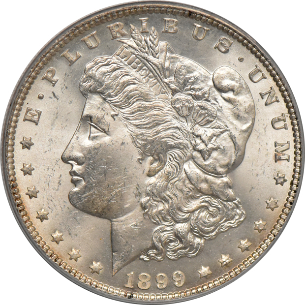 1878 7TF Reverse of 1879, and an 1899, both PCGS MS-63