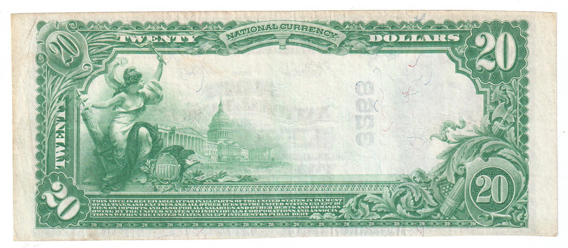 1902 $20 Blue Seal - Maryville, MO Charter #3268 - VF