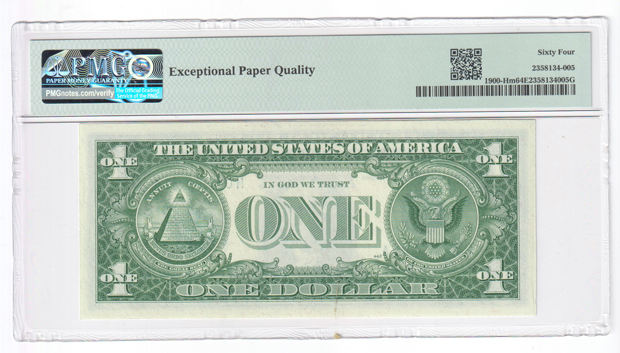 Five sequential 1963 $1 St. Louis Fr# 1900-Hm ending with serial number H00100000A- Four GemCU-66 EPQ, and one ChCU-6 EPQ