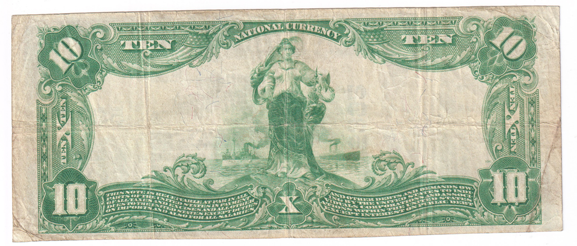 1902 $10 Blue Seal - Sullivan, IN Charter #5392 - VF