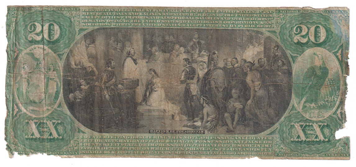 Original Series $20 - Goshen, NY Charter #1408 - About Good