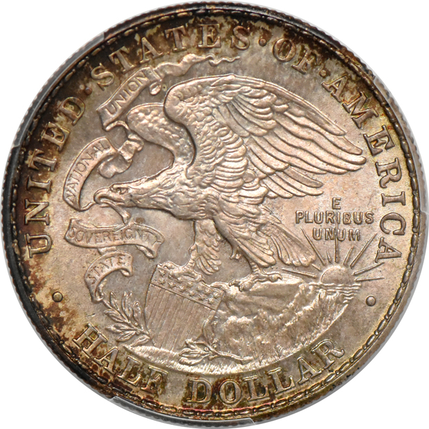 1918 Lincoln MS-65, and a 1936 Oregon MS-66, both PCGS