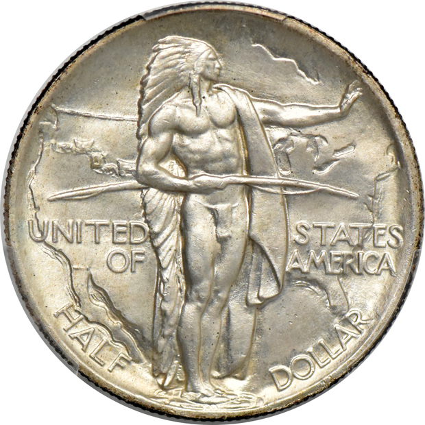 1918 Lincoln MS-65, and a 1936 Oregon MS-66, both PCGS