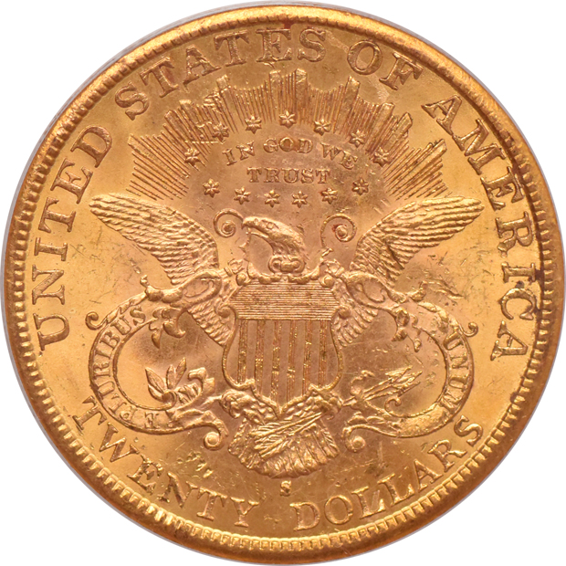 1898-S PCGS MS-63 (green label) CAC