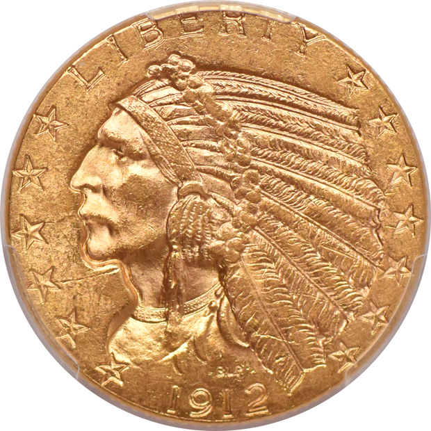 1909-D MS-61, and a 1912 MS-62, both PCGS