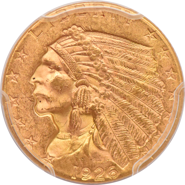 1926 MS-63, and a 1929 MS-62, both PCGS