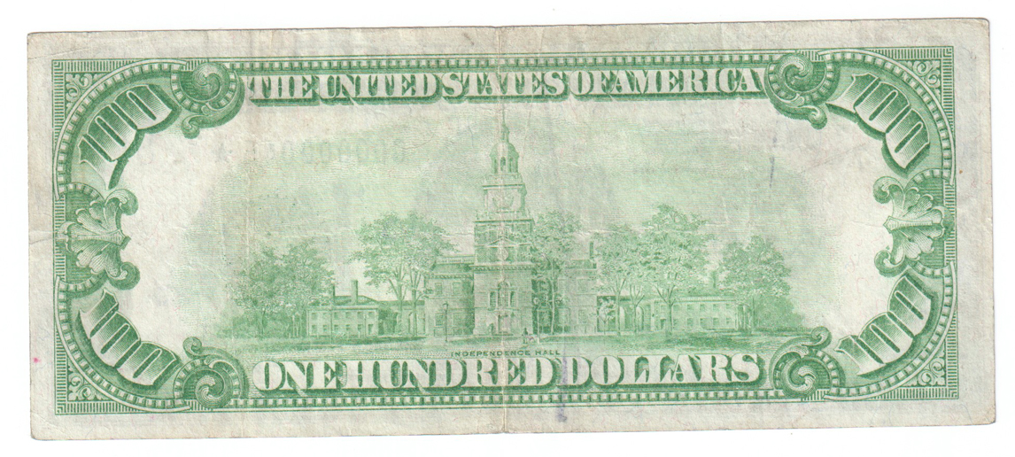 Serial Number 45 1928 $100 Chicago Star Fr# 2150-G* - VF
