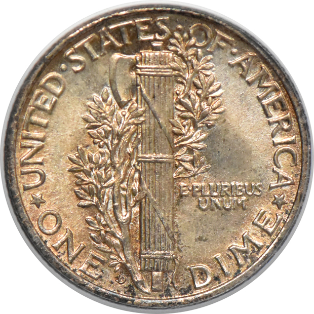 1916-D Mercury PCGS MS-64FB