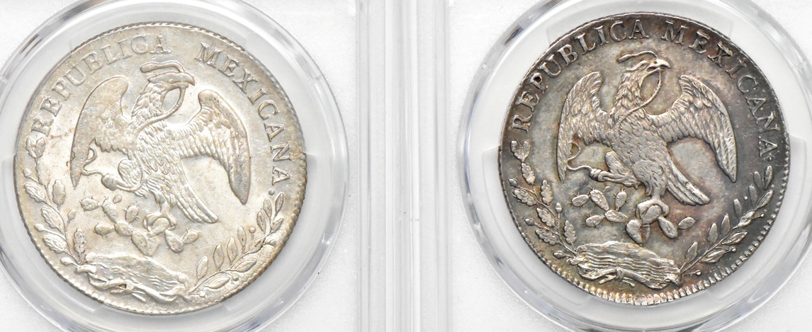 Mexico - Four certified Uncirculated 8 reales