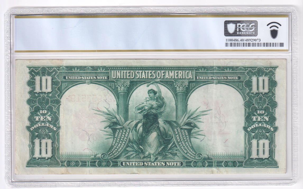 1901 $10 Bison Fr# 114 - PCGS XF-40