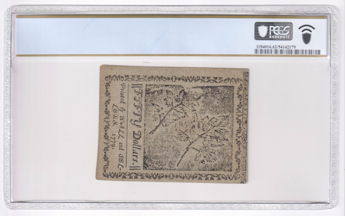 January 14, 1779 $50 Fr# CC-97DT - PCGS CU-62