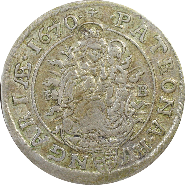 Hungary - 1670/69-KB 6 krajczar - PCGS AU-55