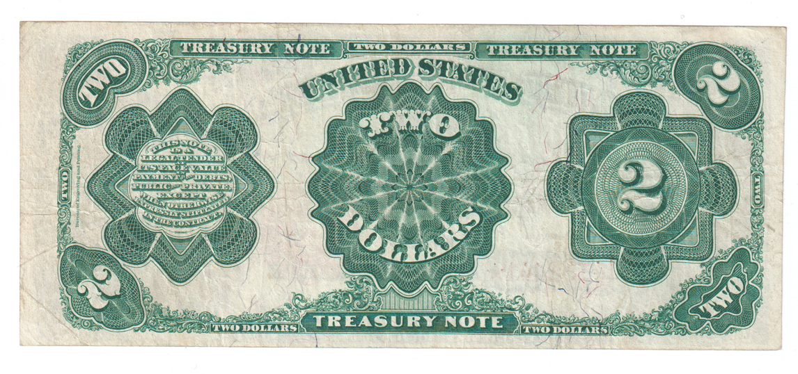 1891 $2 Fr# 357 - VF