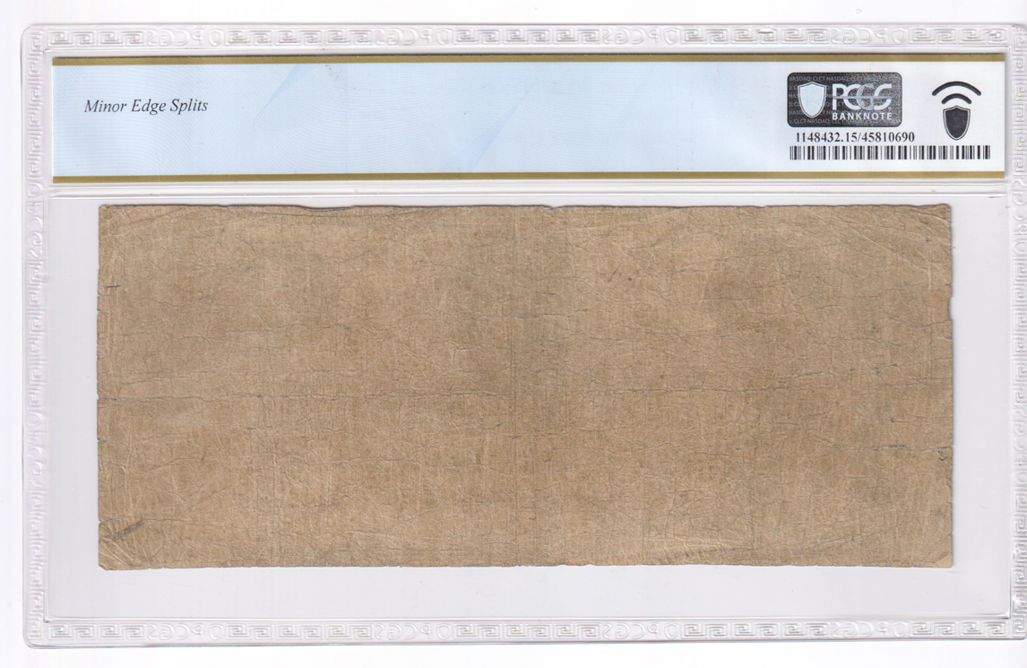 $1 Obsolete - 1858-60s Bank of Metropolis Boston, Massachusetts PCGS F-15/minor edge splits