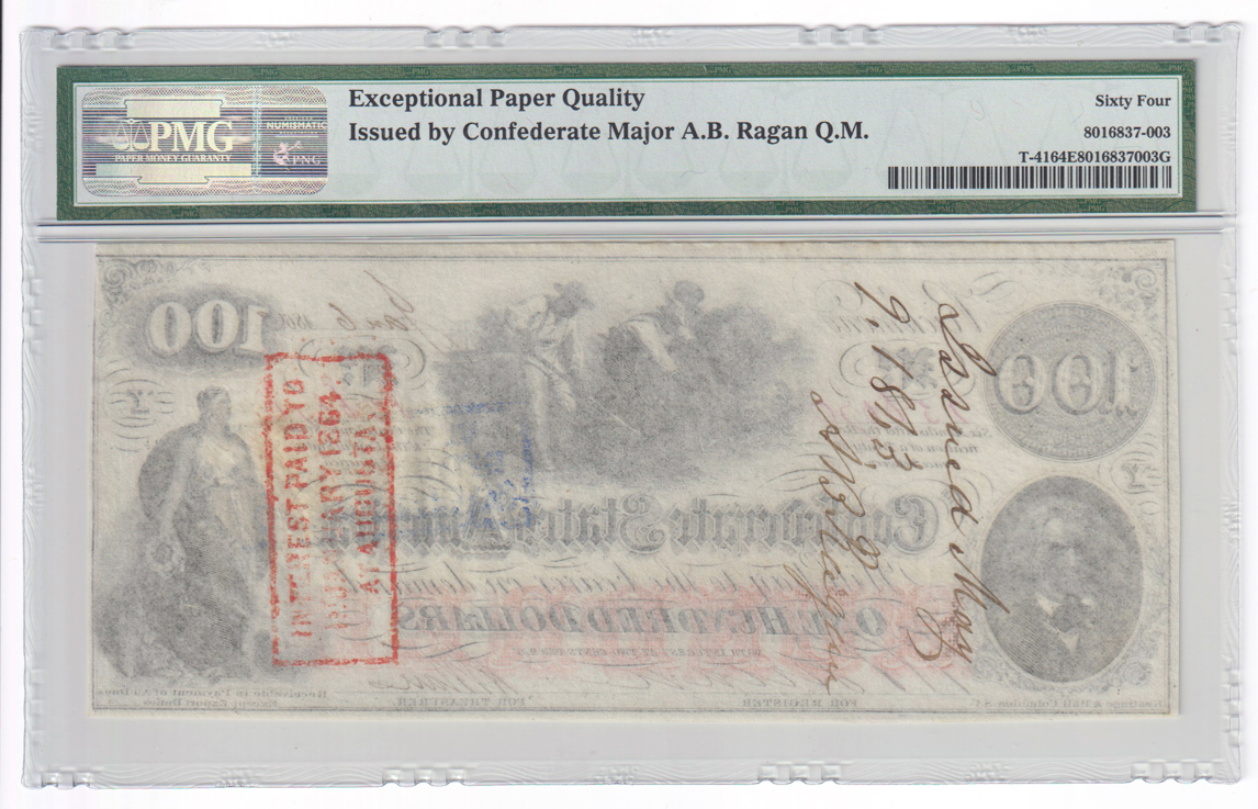 Pair of high grade Confederate manuscripts