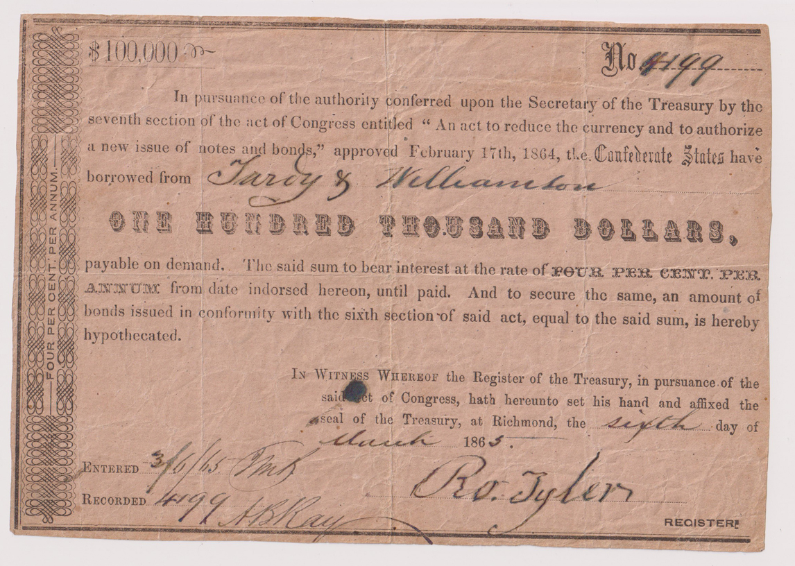 Two Confederate Certificates