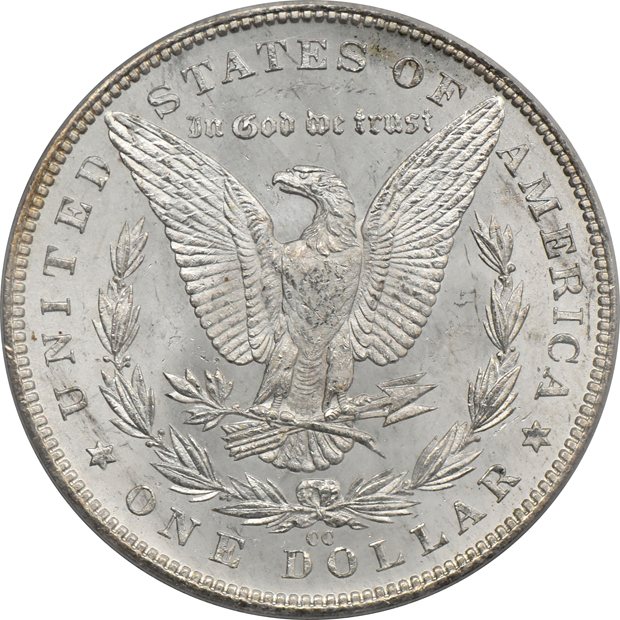 1880-S MS-63DMPL, and an 1882-CC MS-66, both PCGS (green label)