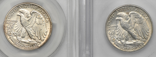 Collection of Walking Liberty half dollars