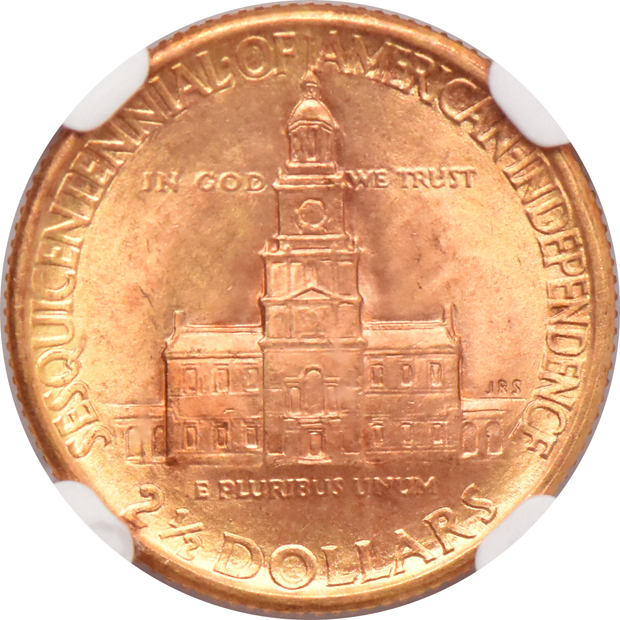 1926 $2.50 Sesquicentennial NGC MS-66