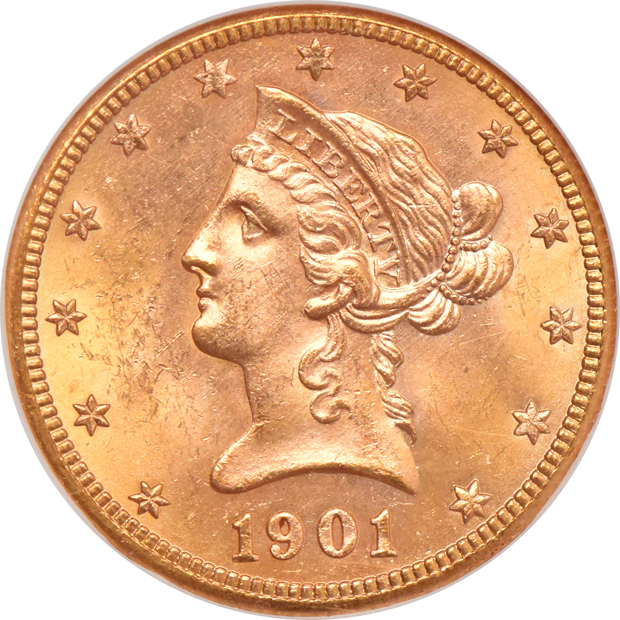 Two 1901-S NGC MS-64