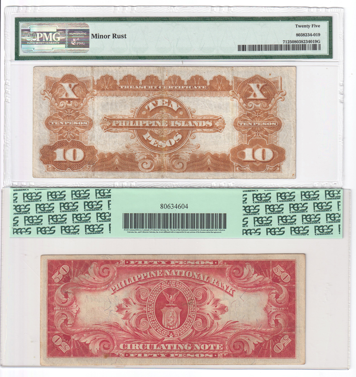 Philippines - Group of four notes