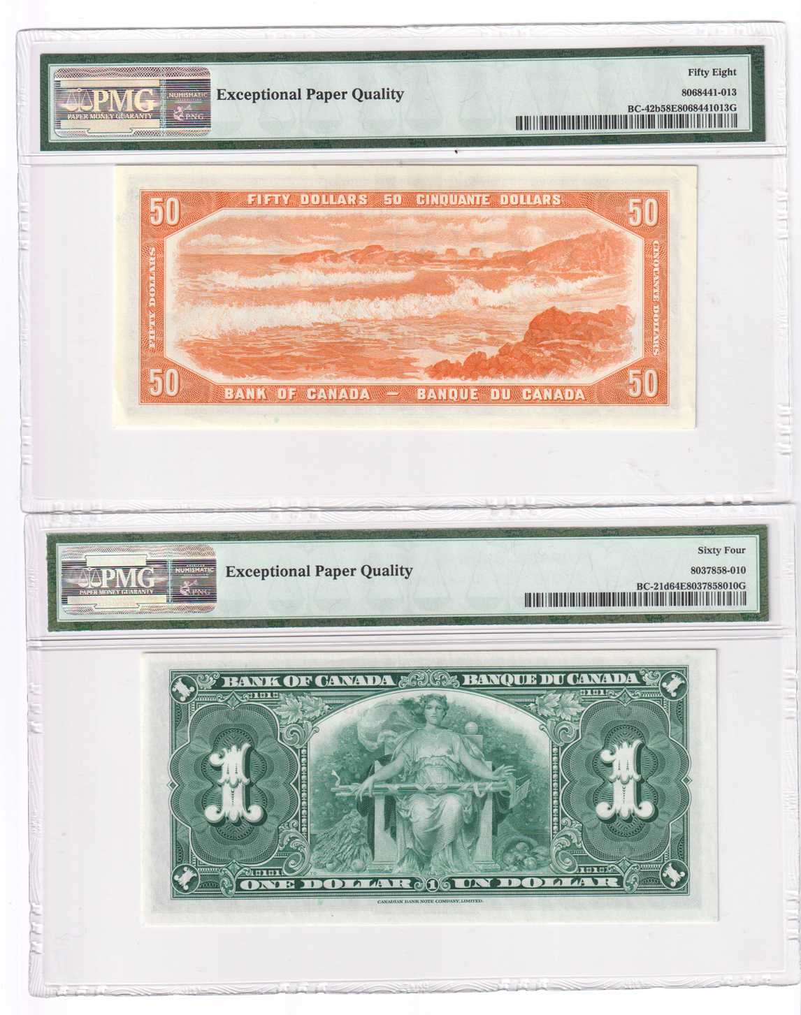 Canada - Five certified notes