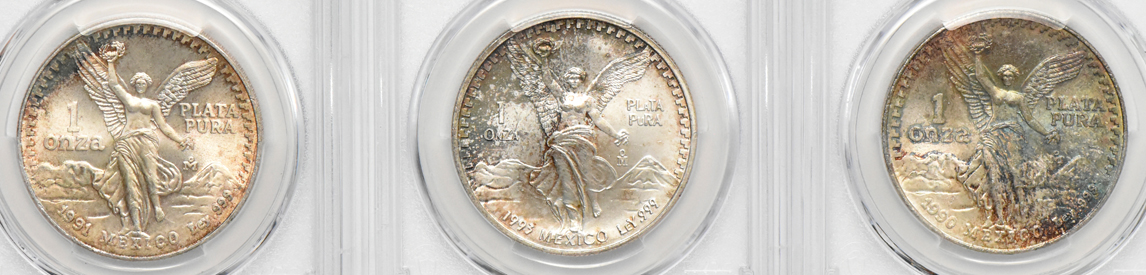 Mexico - Group of 13 Libertad 1 onza, all PCGS