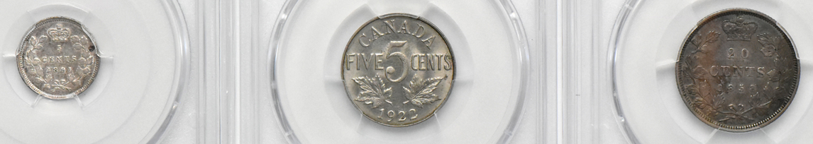 Canada - Group of 15 PCGS certified silver coins
