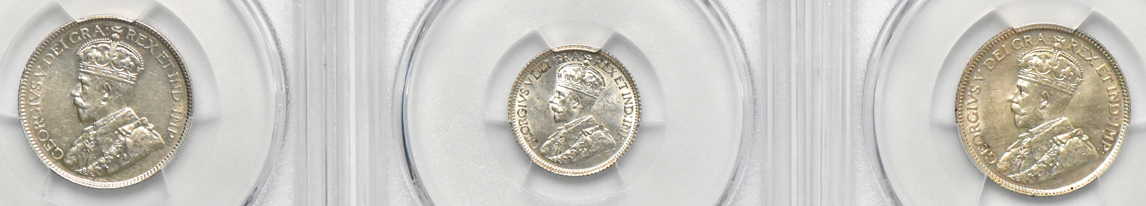Canada - Group of 15 PCGS certified silver coins