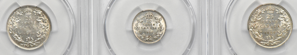 Canada - Group of 15 PCGS certified silver coins