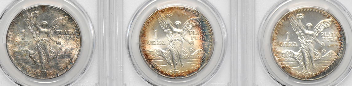 Mexico - Collection of 17 Libertad 1 onza, all PCGS