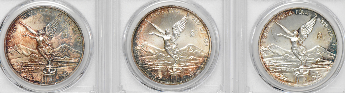 Mexico - Collection of 17 Libertad 1 onza, all PCGS