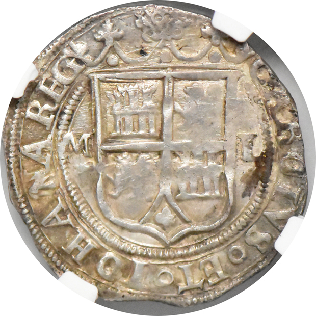 Mexico - (1548-56)-M L Charles & Joanna real - NGC AU-58