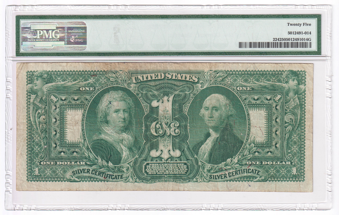 1896 $1 Educational Fr# 224 - PMG VF-25