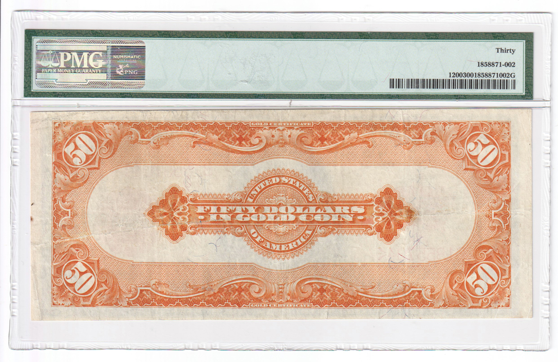 1922 $50 Fr# 1200 - PMG VF-30