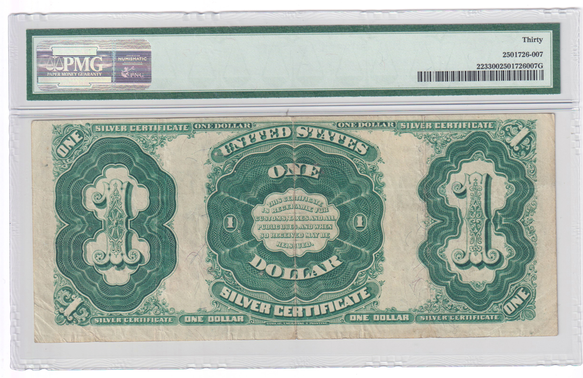 1891 $1 Martha Washington Fr# 223 - PMG VF-30