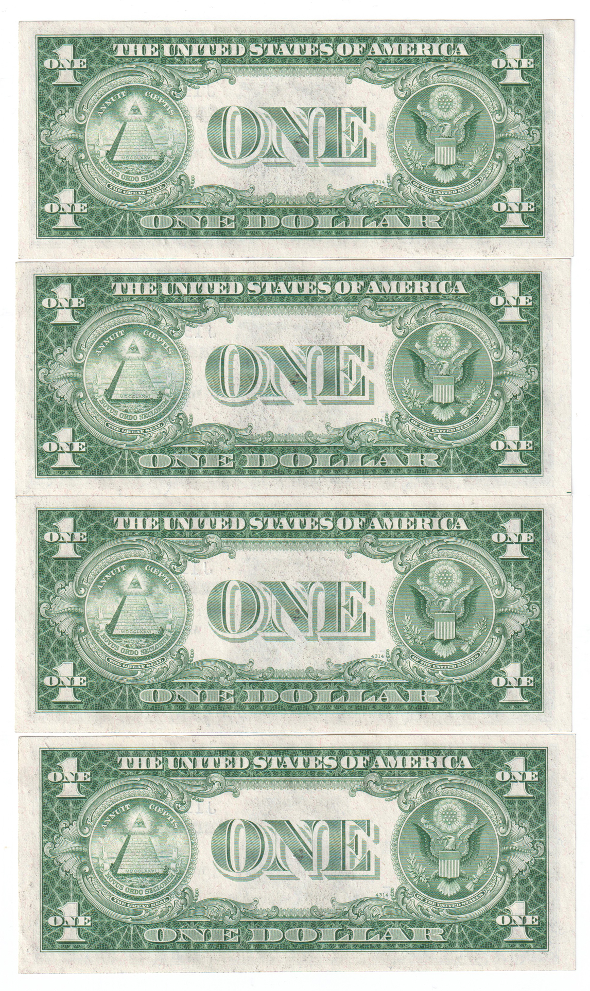 Group of 24 small size type notes