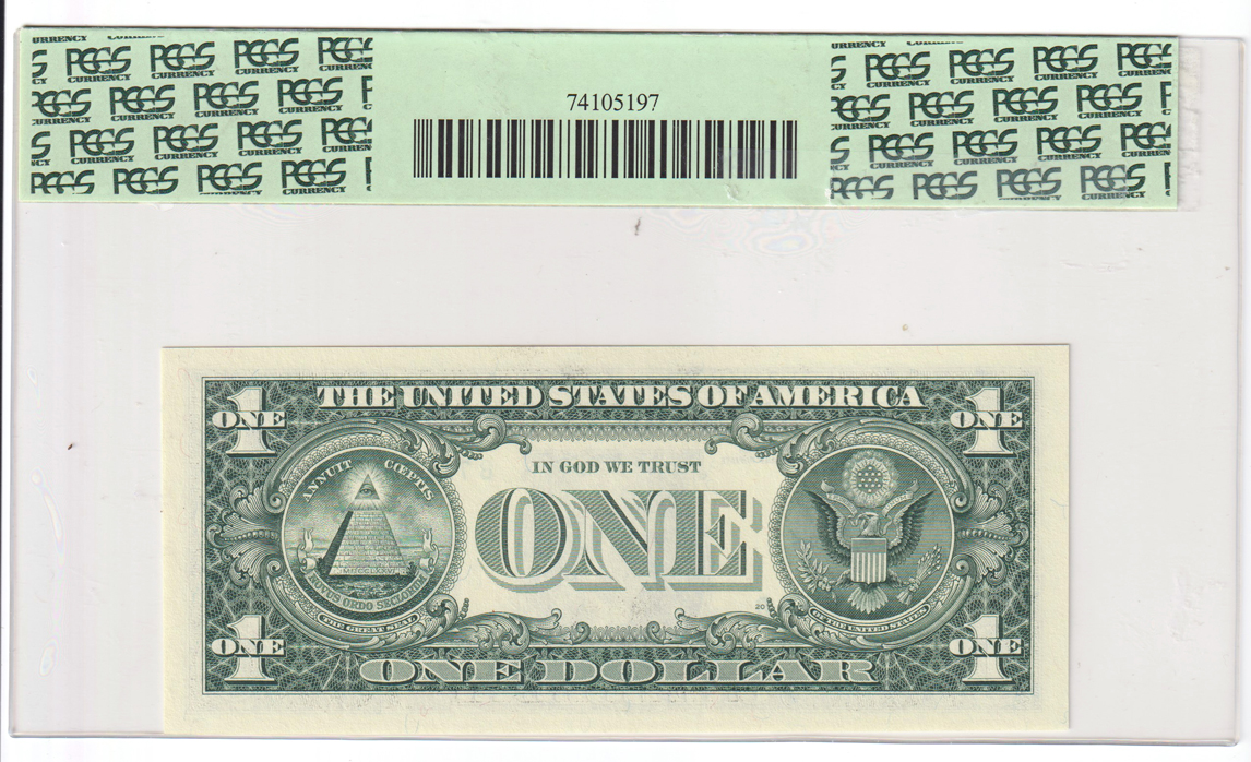 Error Currency - 2003-A New York FRN Fr# 1930B Mismatched Serial Numbers - PCGS GemCU-68 PPQ (damaged holder)