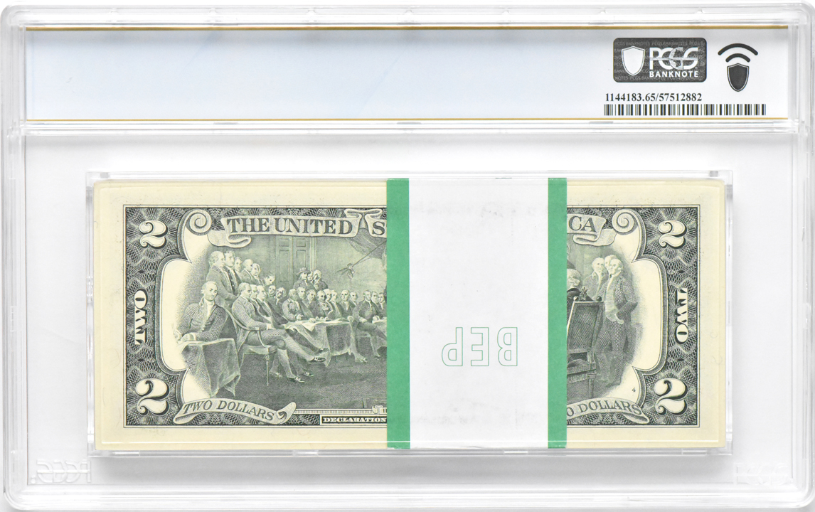 Full Pack of 1995 $2 Atlanta Stars Fr# 1936-F* - PCGS GemCU-65 PPQ