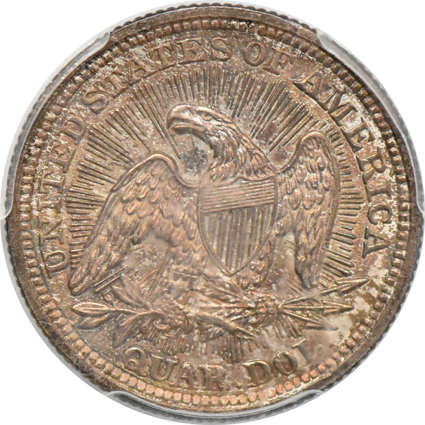 1853 Arrows and Rays PCGS MS-64