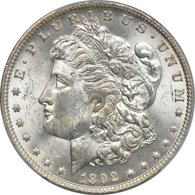 1885-S and 1892-O, both PCGS MS-63