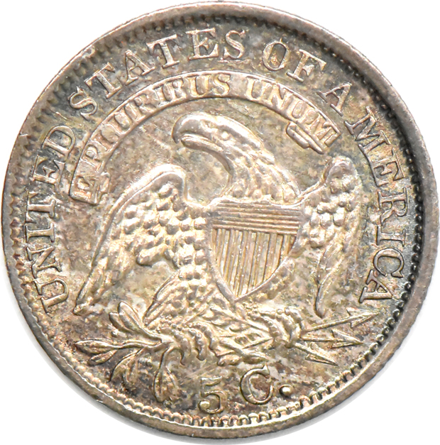1835 Small Date Large 5C UNC details