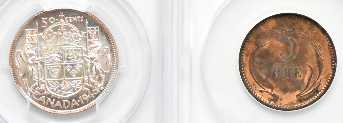 Multiple - Seven certified coins