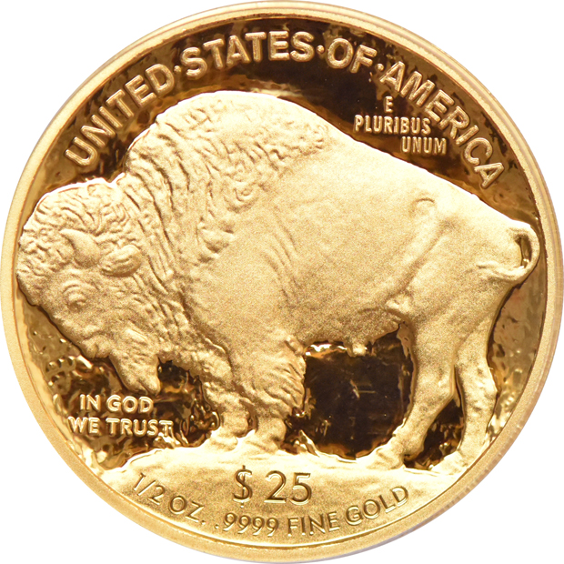 2008-W $25 1/2oz gold Buffalo PCGS PR-69DCAM