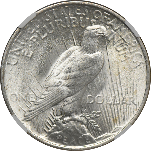 1922-S MS-64+, and a 1924 MS-66, both NGC