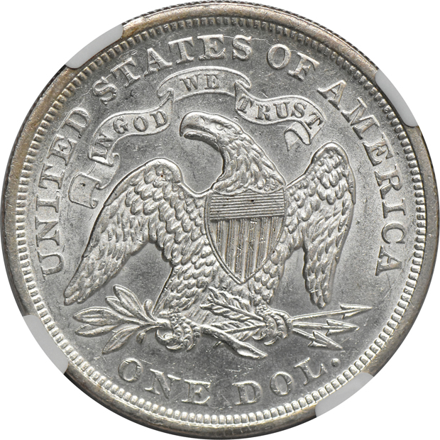 1870 NGC AU-58
