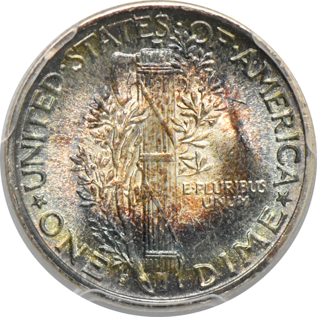 1945-D MS-66+FB, and a 1945-S Micro S MS-67 CAC, both PCGS
